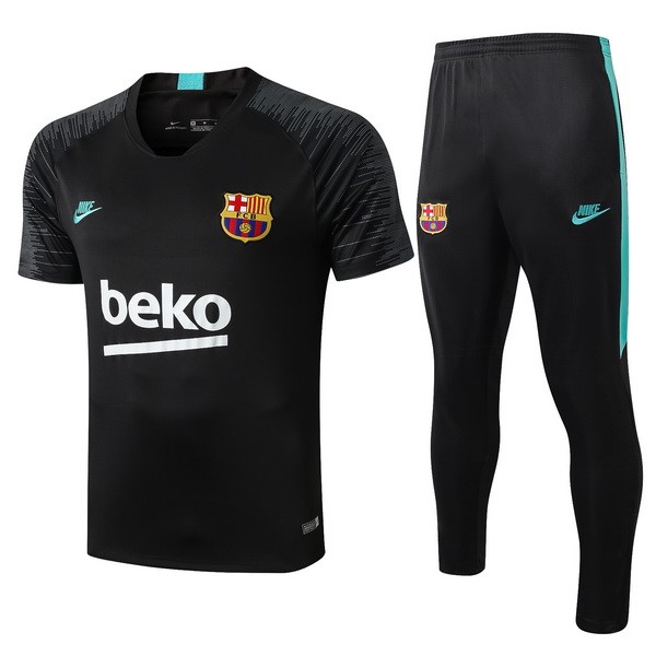 Entrenamiento Conjunto Completo Barcelona 2019-20 Negro Verde